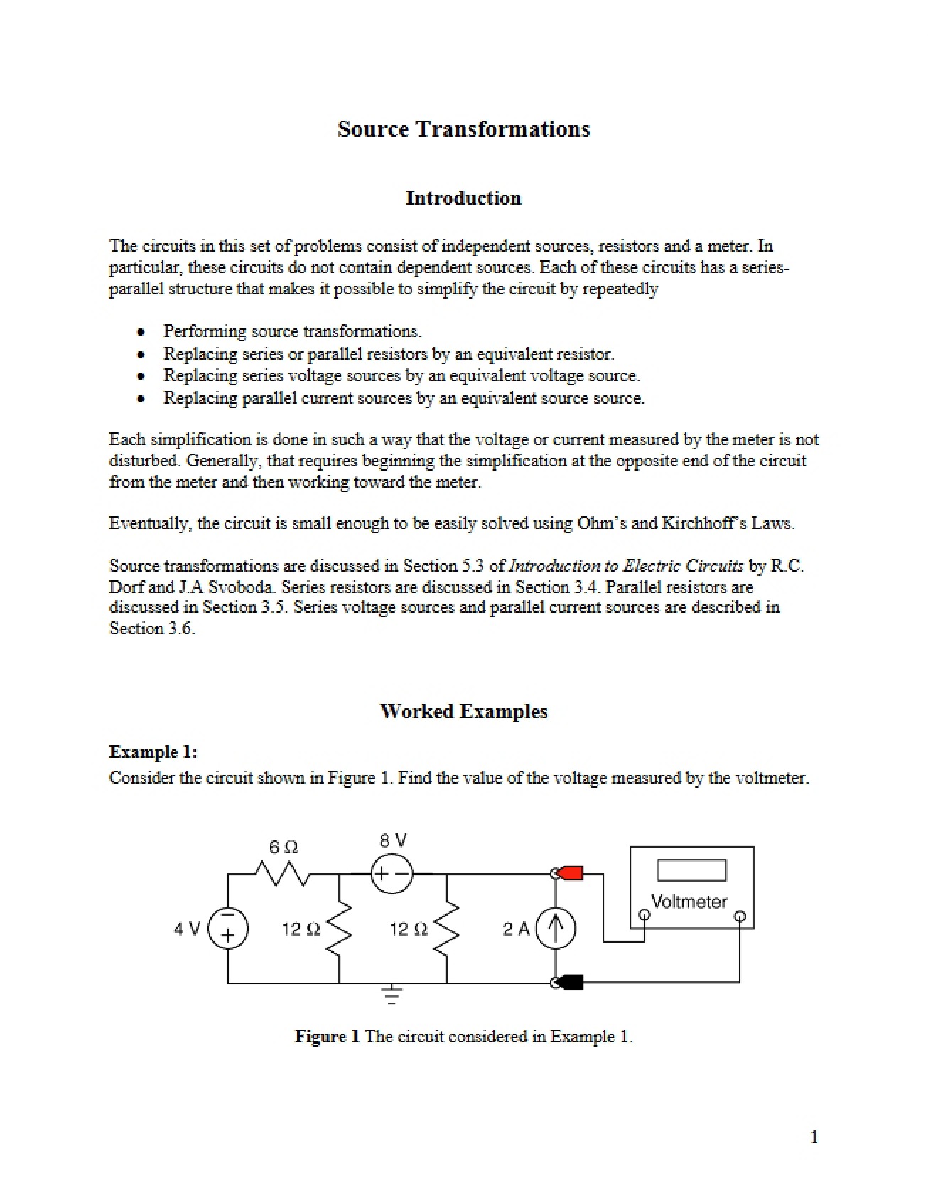 Transforming Electrical Sources
