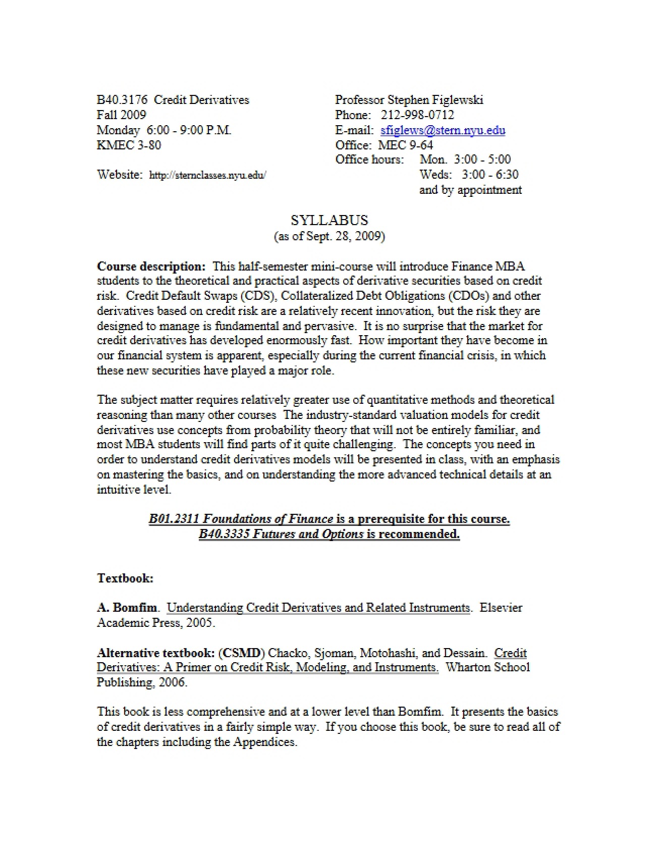 Syllabus