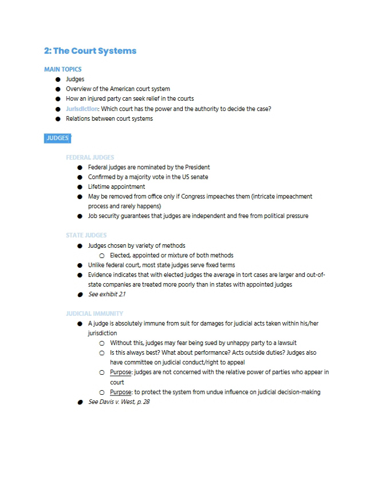 Overview of Court Systems