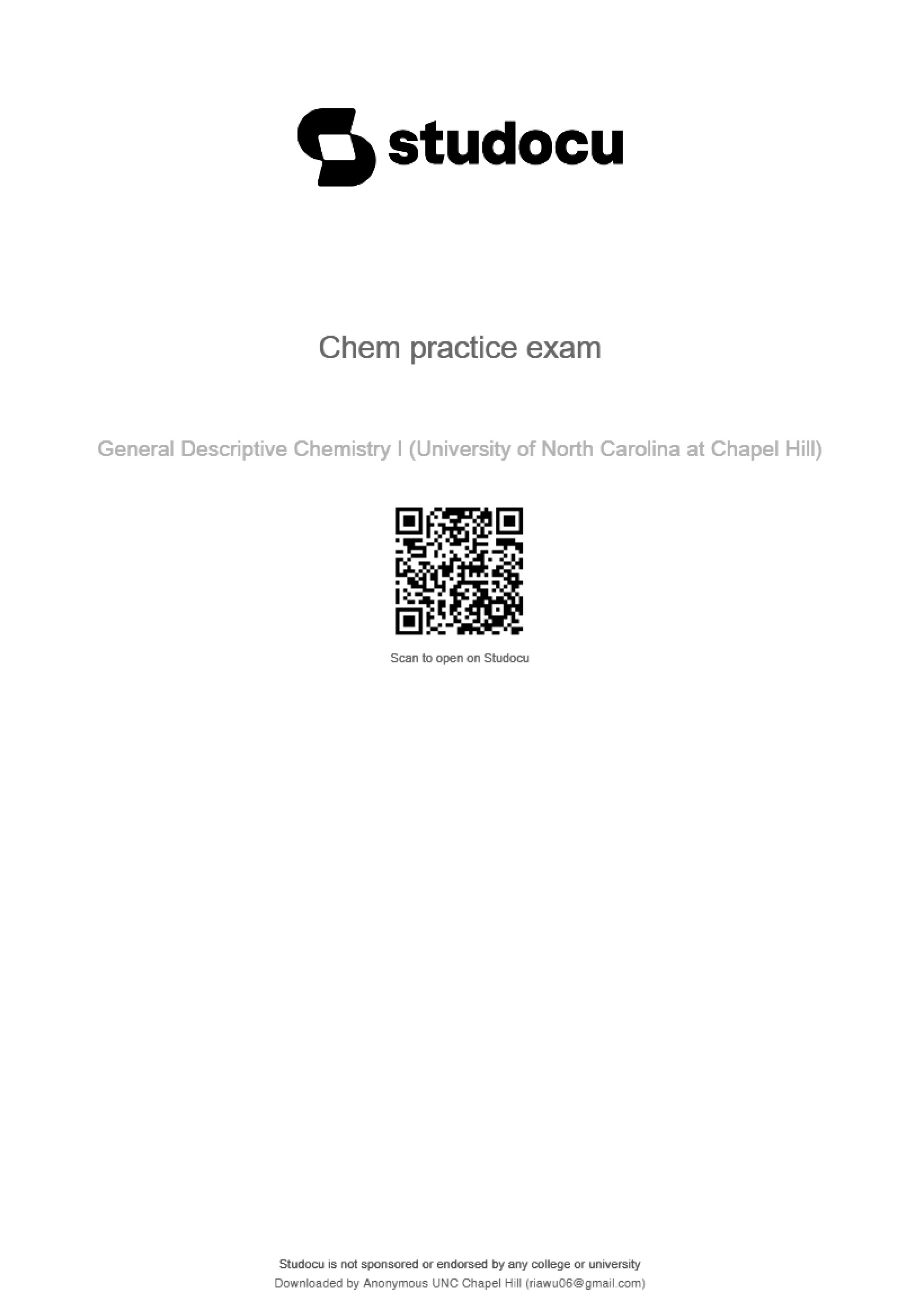 First Exam