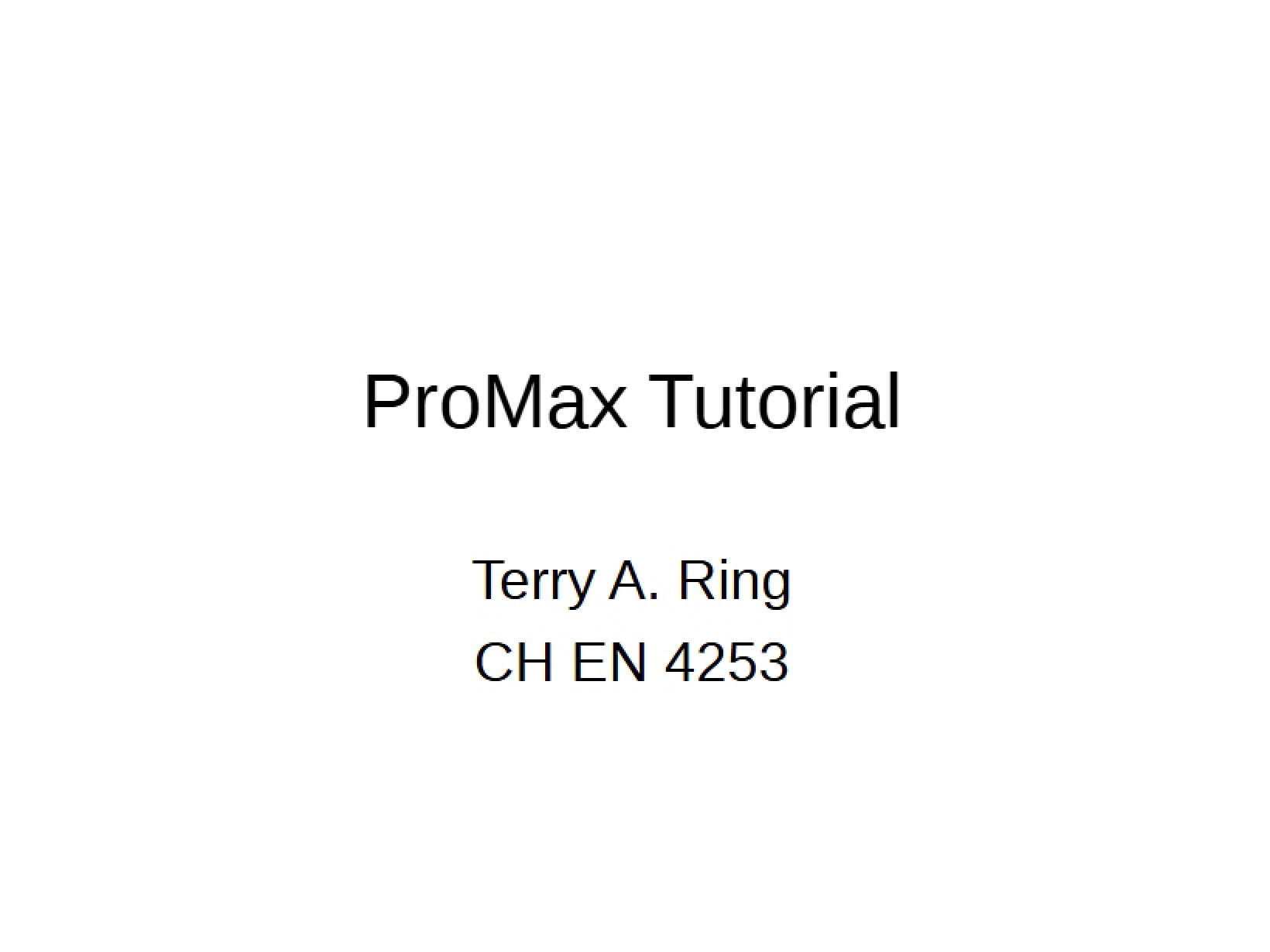 ProMax Software Guide