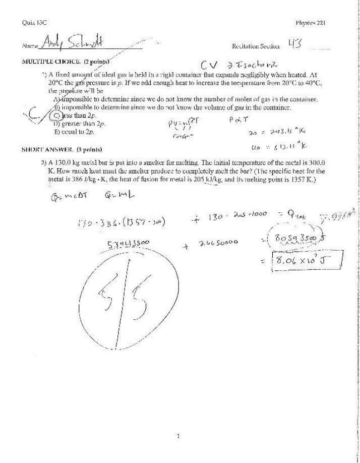 Quiz 13C - Physics 221