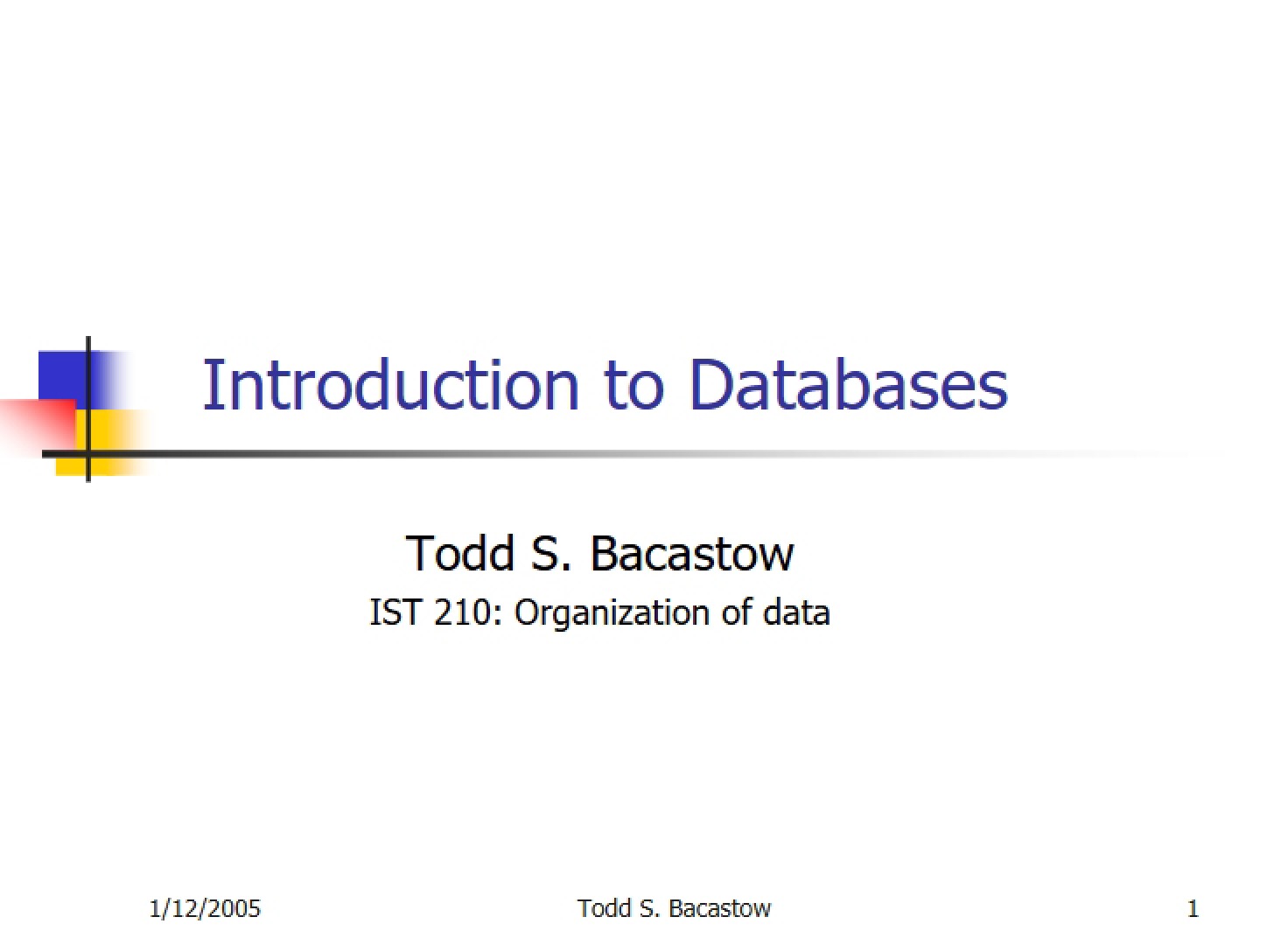 Data Fundamentals