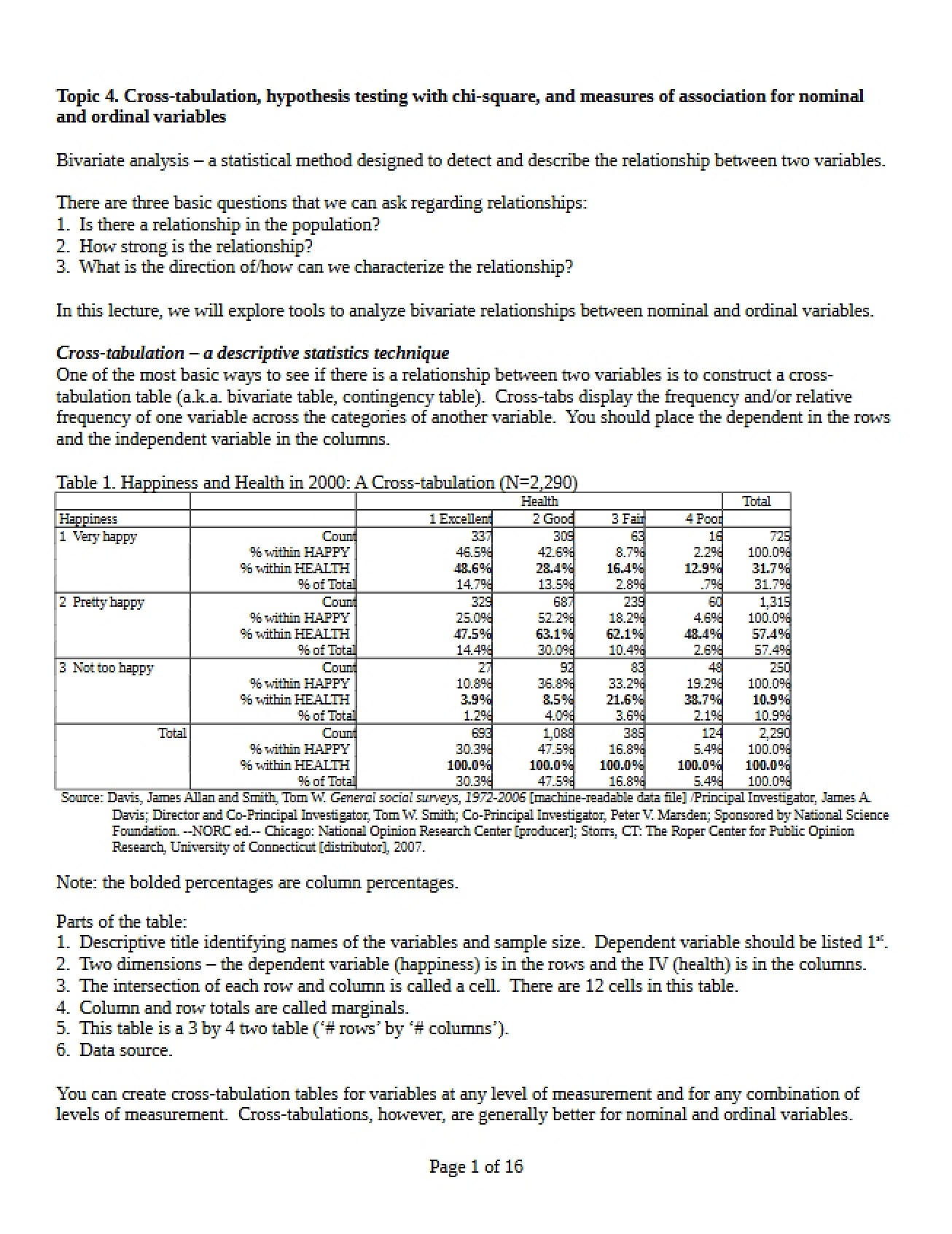 Lecture Notes Sociology 5304