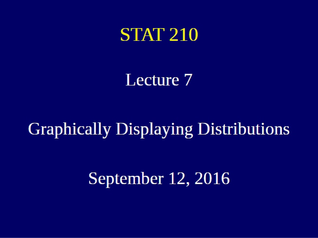 Lecture Seven Part Two