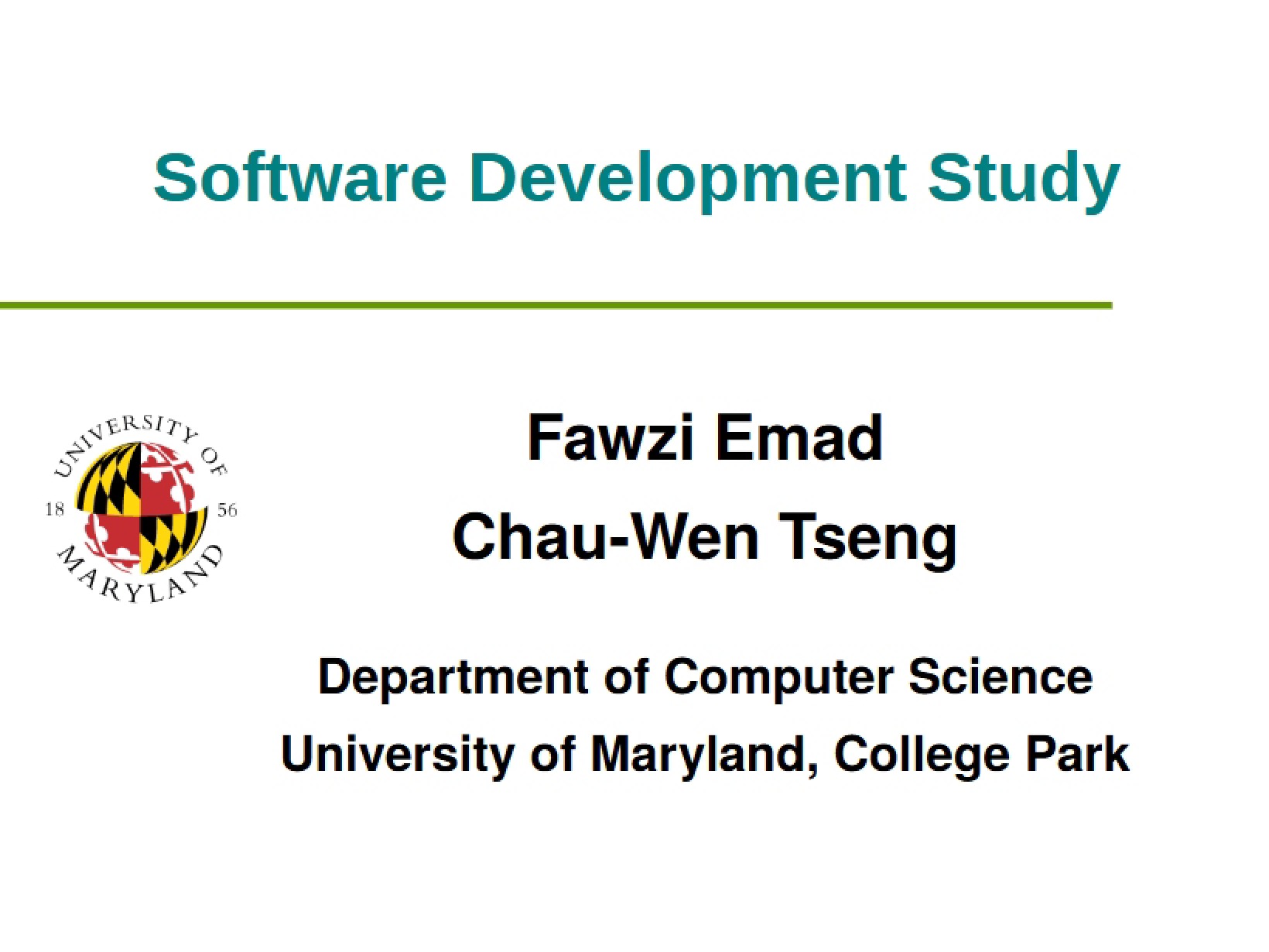 Study of Software Development