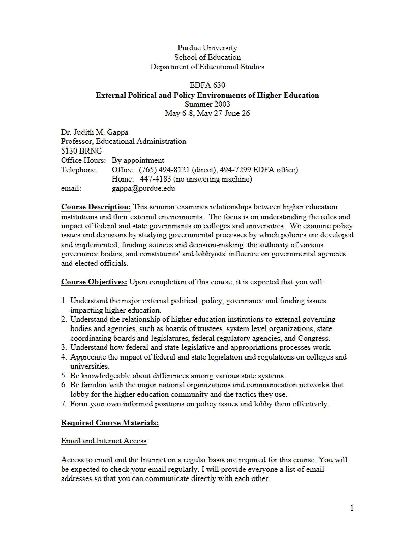 Syllabus