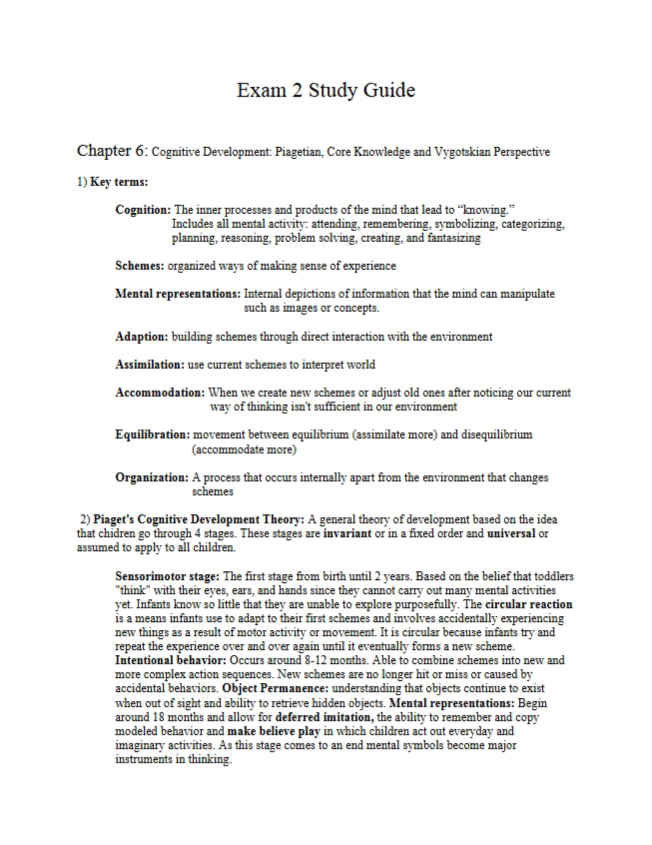 Second Examination Materials, Set Three