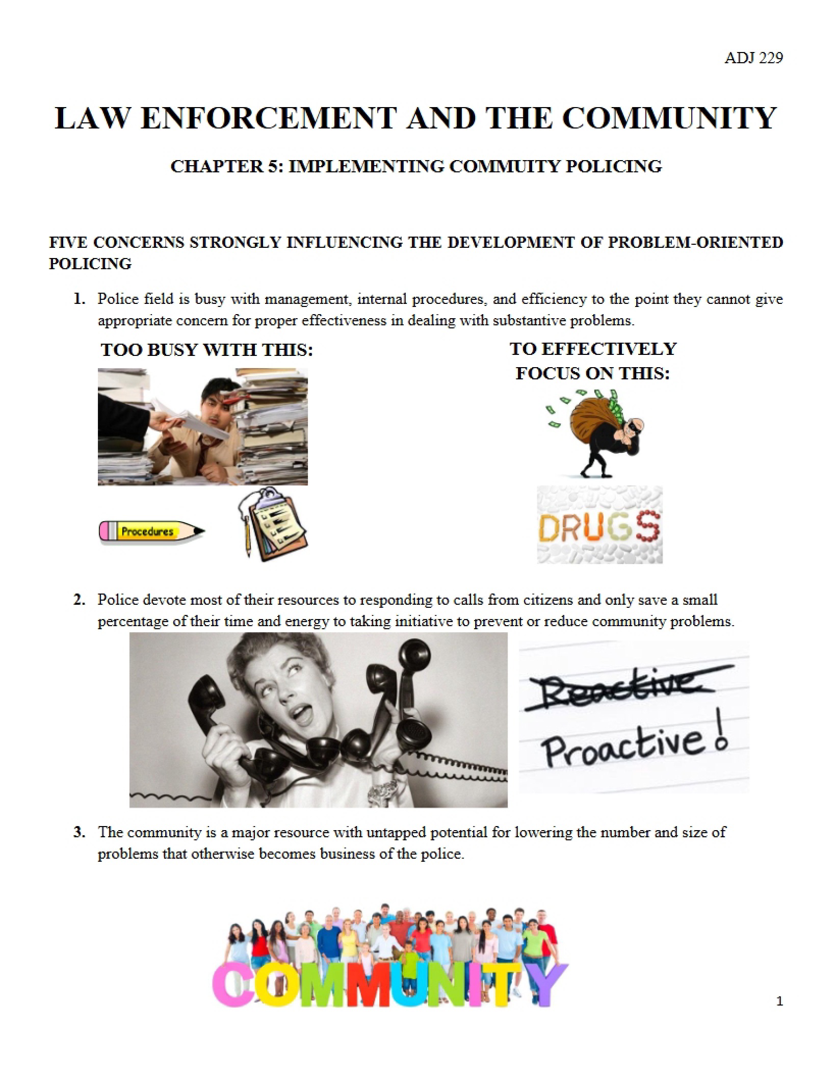 Community Policing Implementation Chapter 5