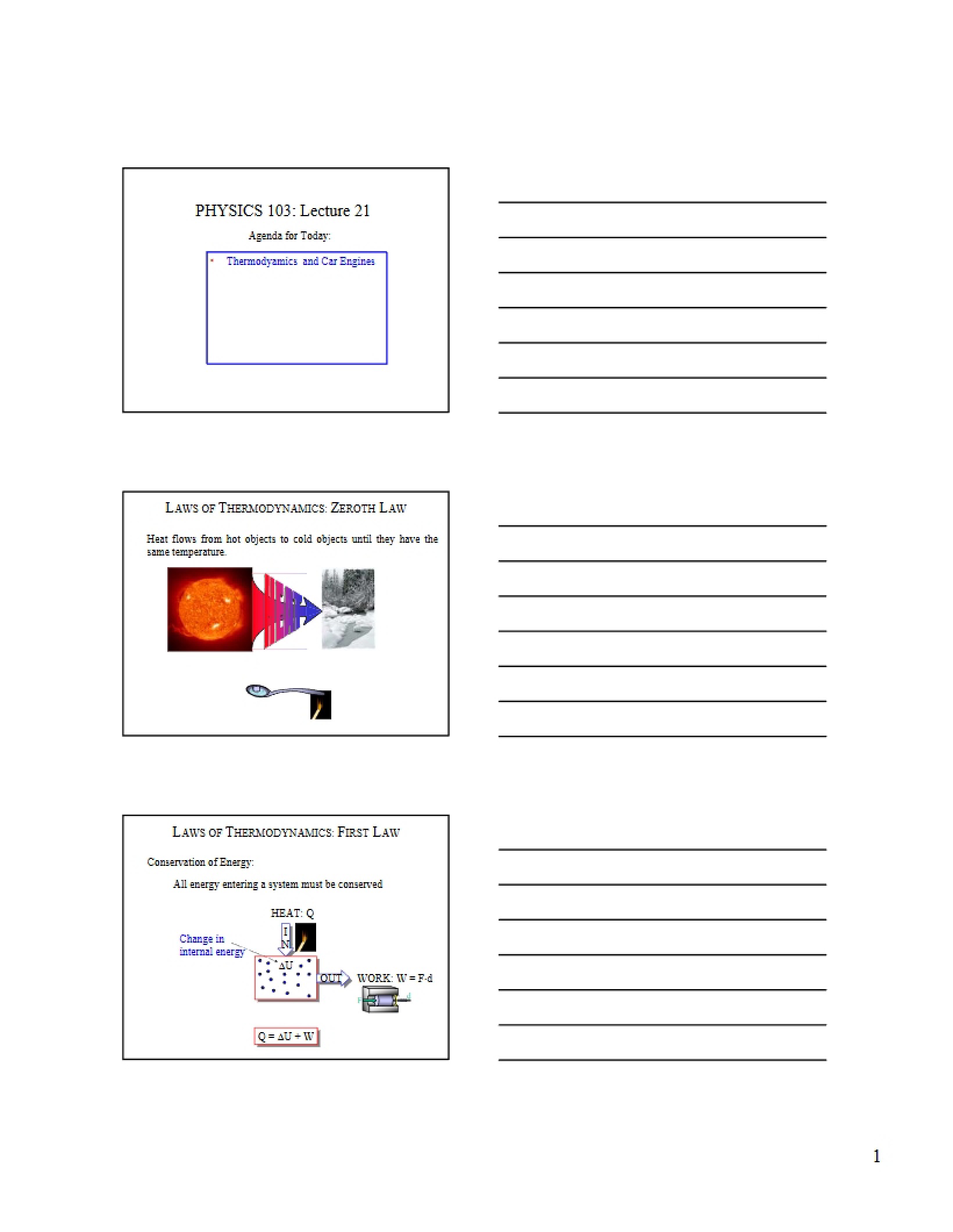 Lecture 21 Physics and Everyday Phenomena