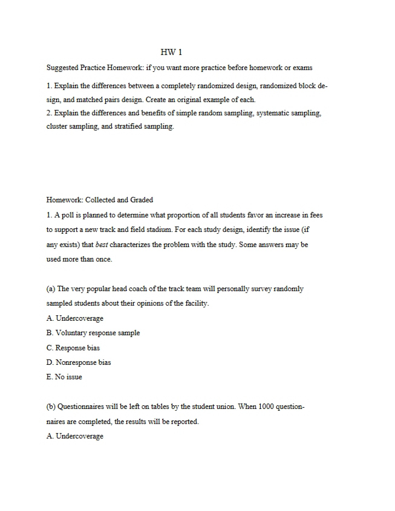 HW 1 Assignment