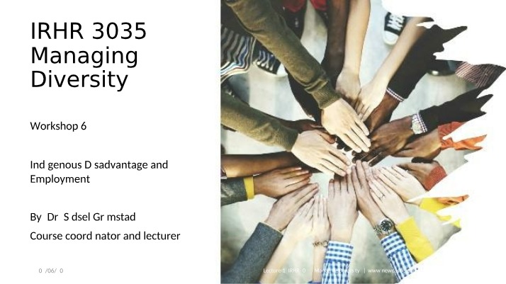 Workshop 6 - Indigenous Employment (IRHR3035)