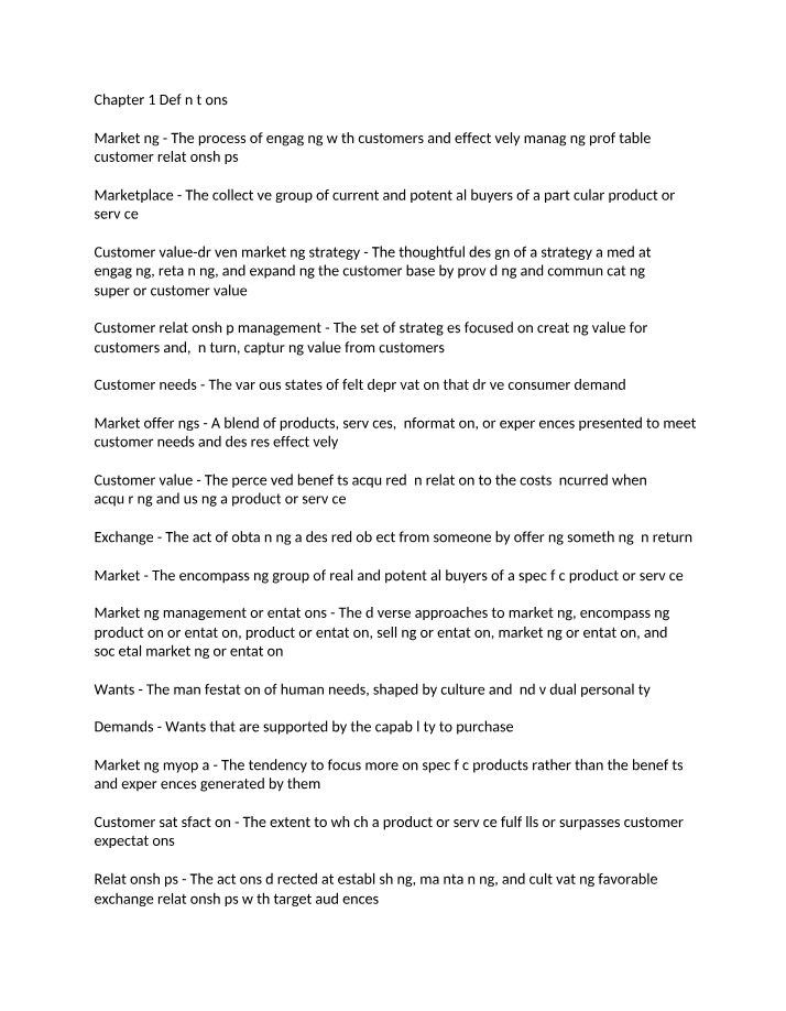 Definitions for Chapter 1