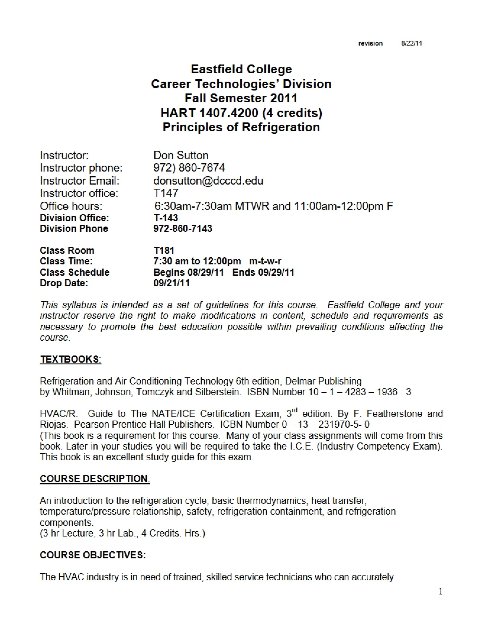 Syllabus - 17 Pages