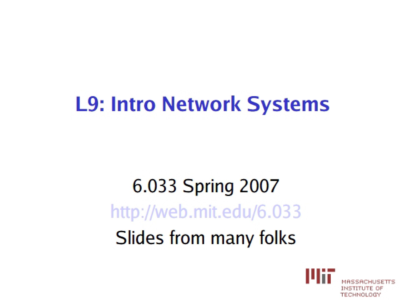 Network Systems Basics
