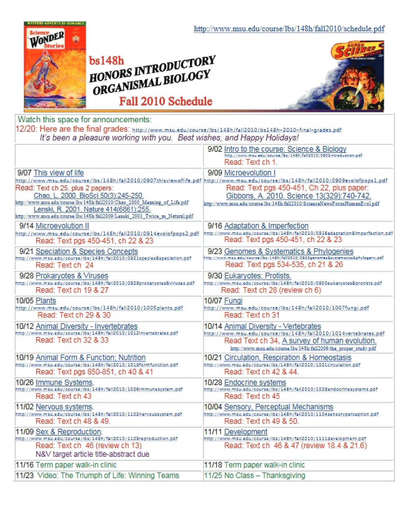 Course Schedule