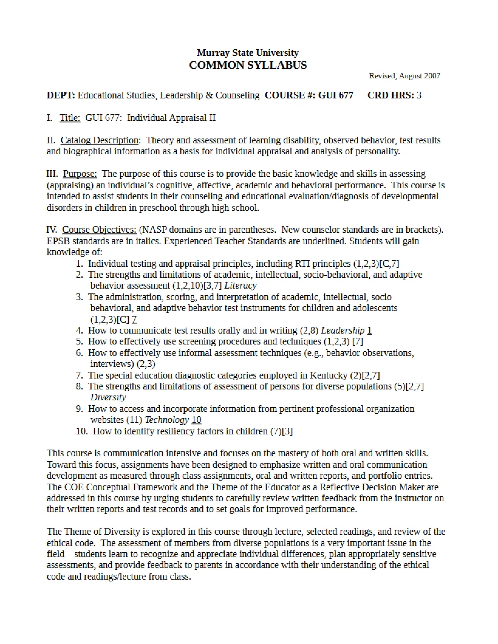 Syllabus - GUI 677