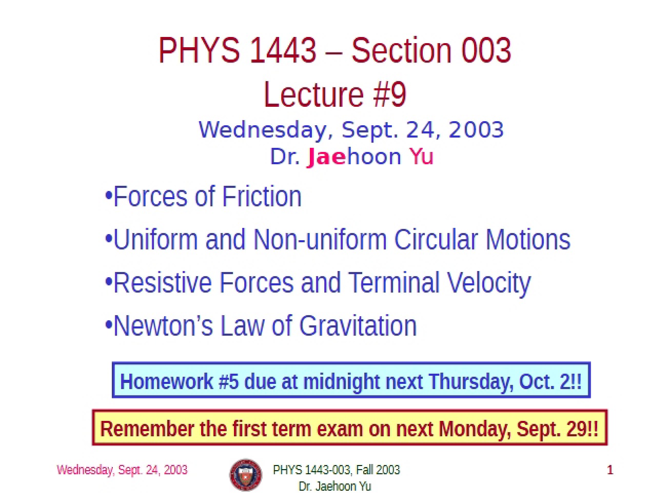 Notes from Lecture (20)
