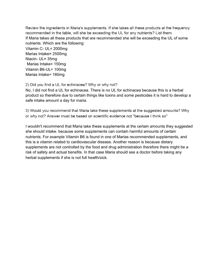 NUTR010 - Supplements Assignment