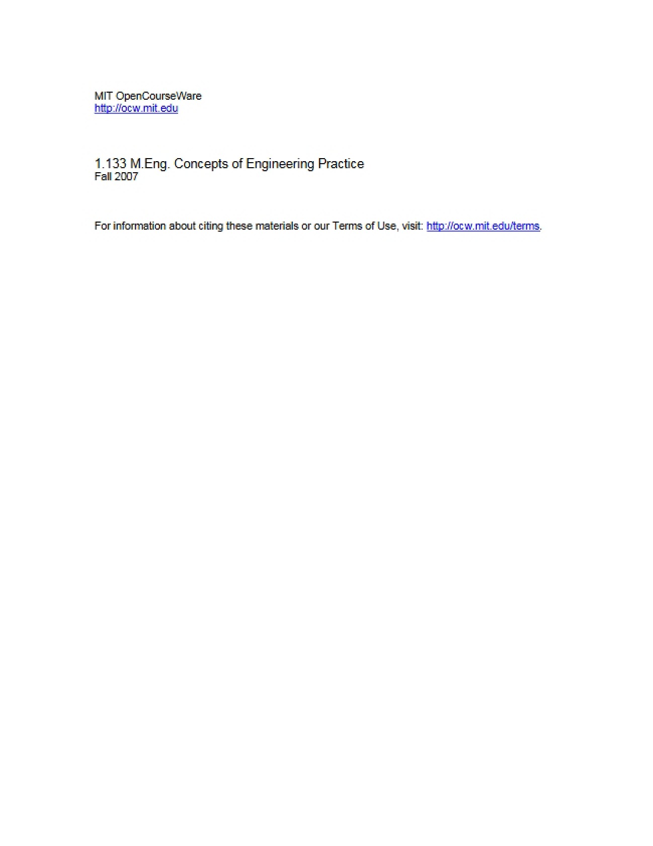 Study Guide for Engineering Practice