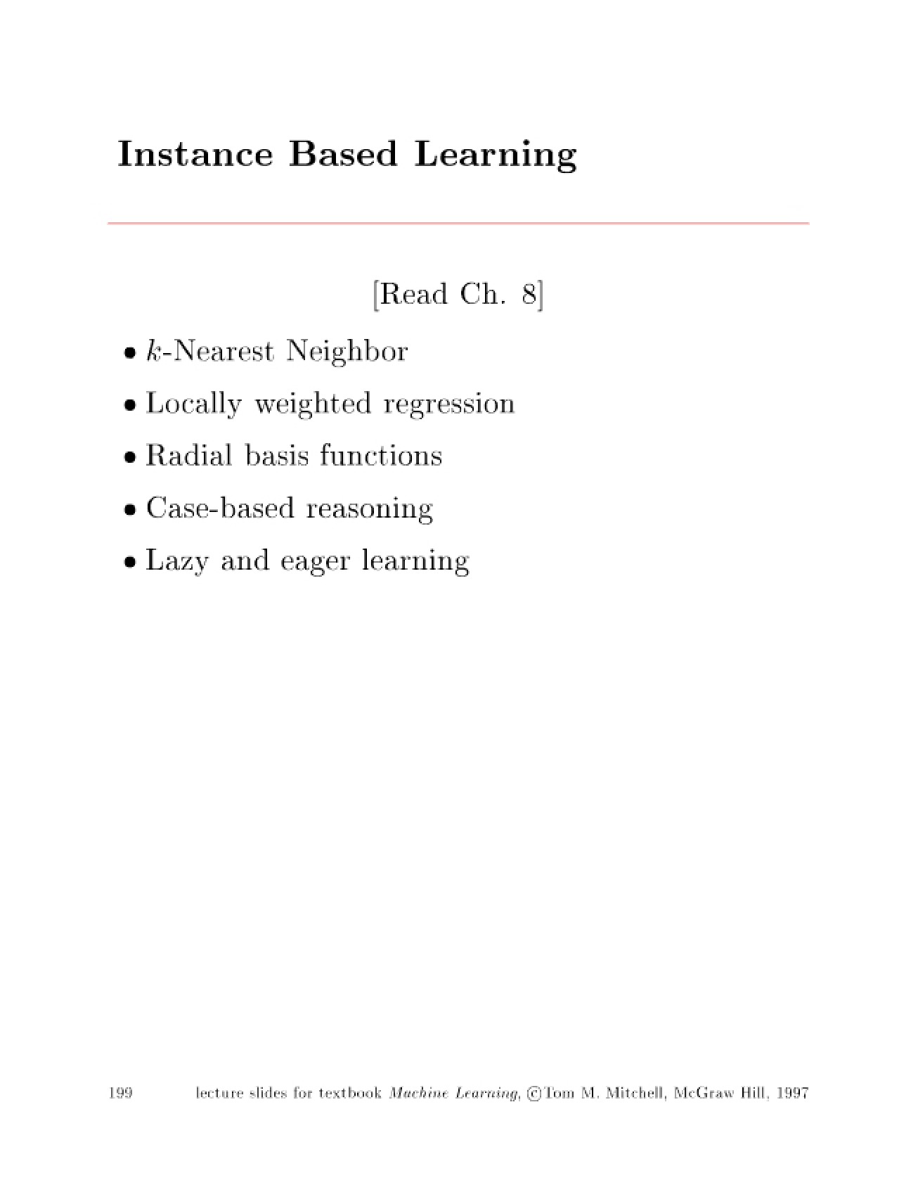 Lecture Notes IV
