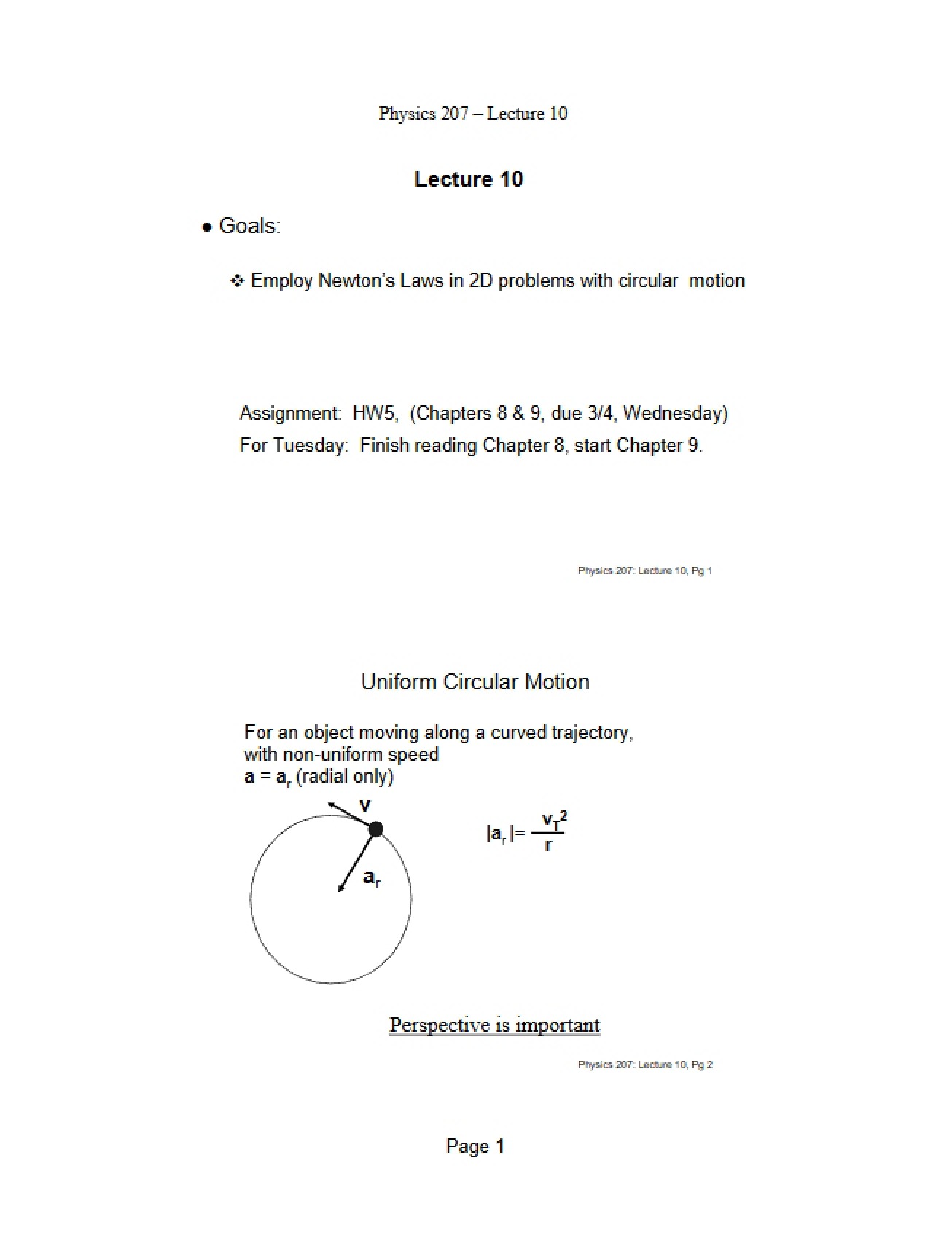 Lecture 10