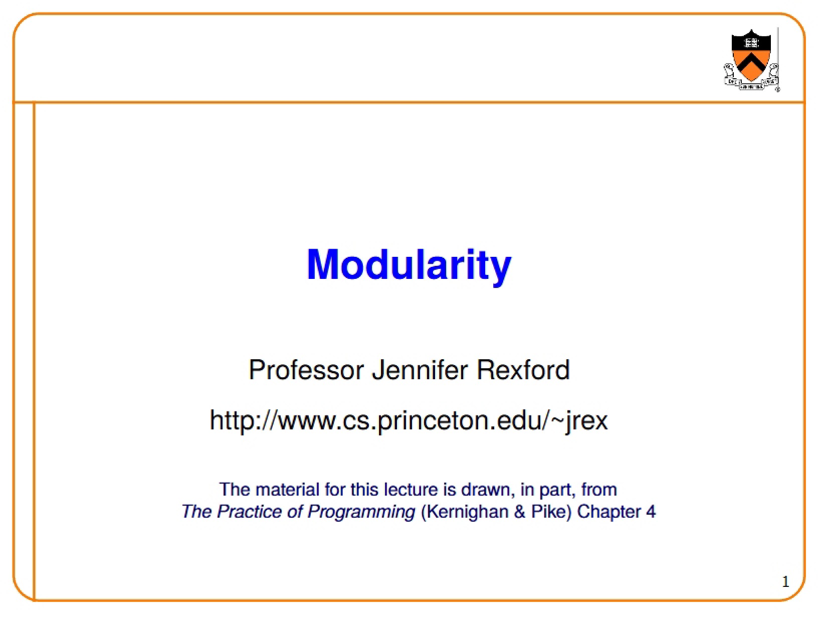 Code Modularity