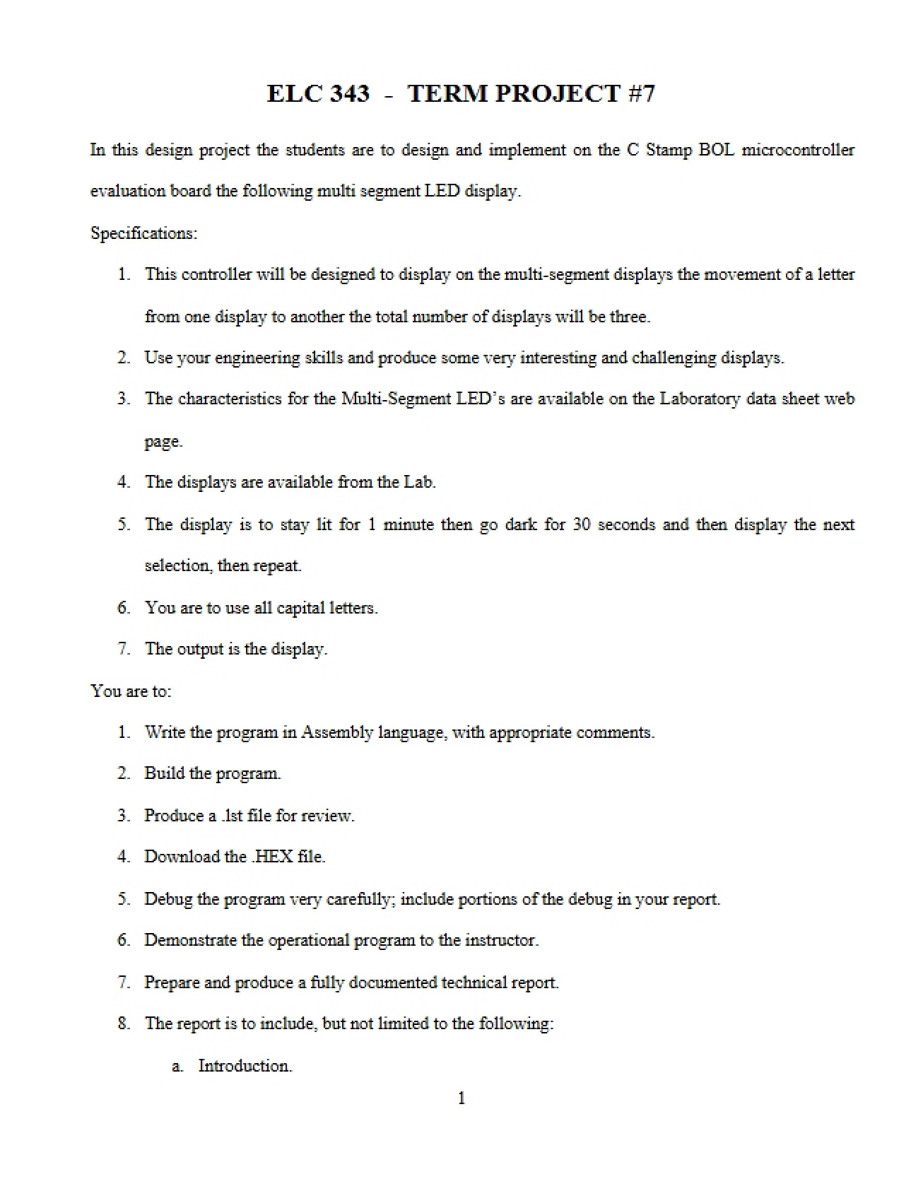 ELC 343 - Term Project 7