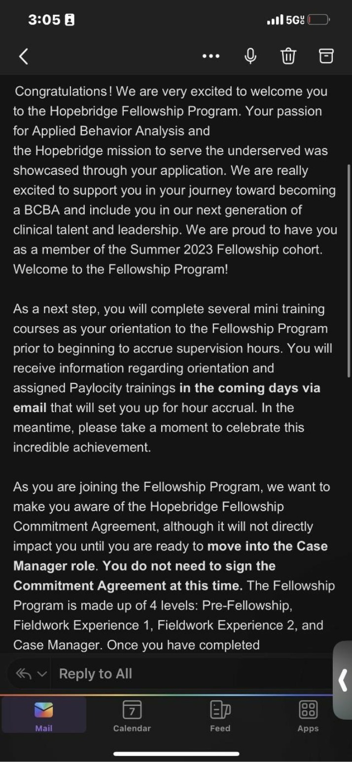 Welcome to the Hopebridge Fellowship Program
