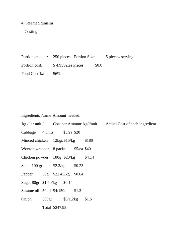 Commercial Cookery Level 3 - Document 6