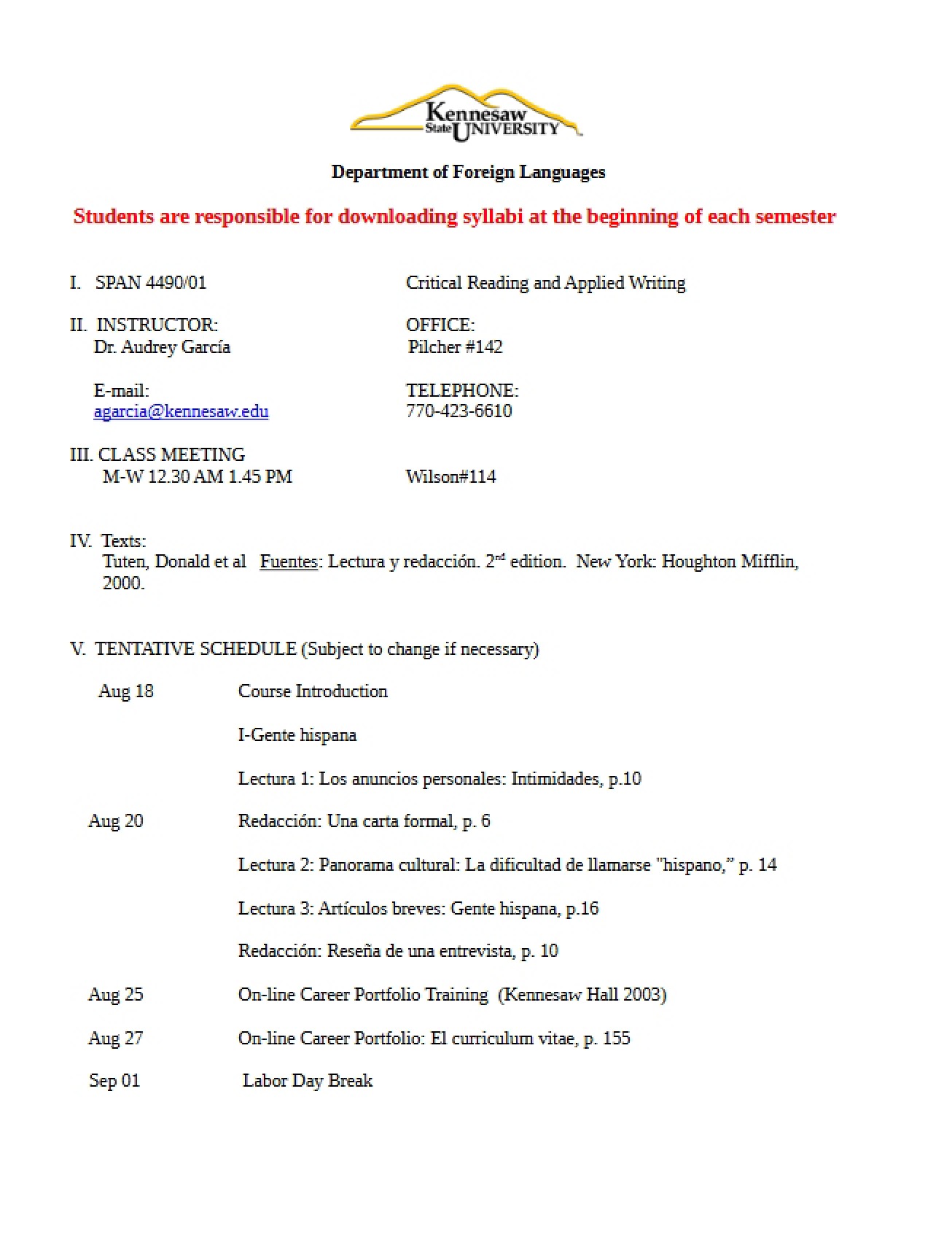 Academic Plan for Grammar for Heritage Speakers