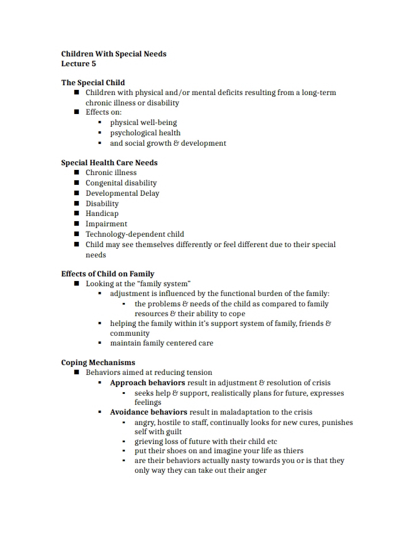 Special Needs Children (Part 4)
