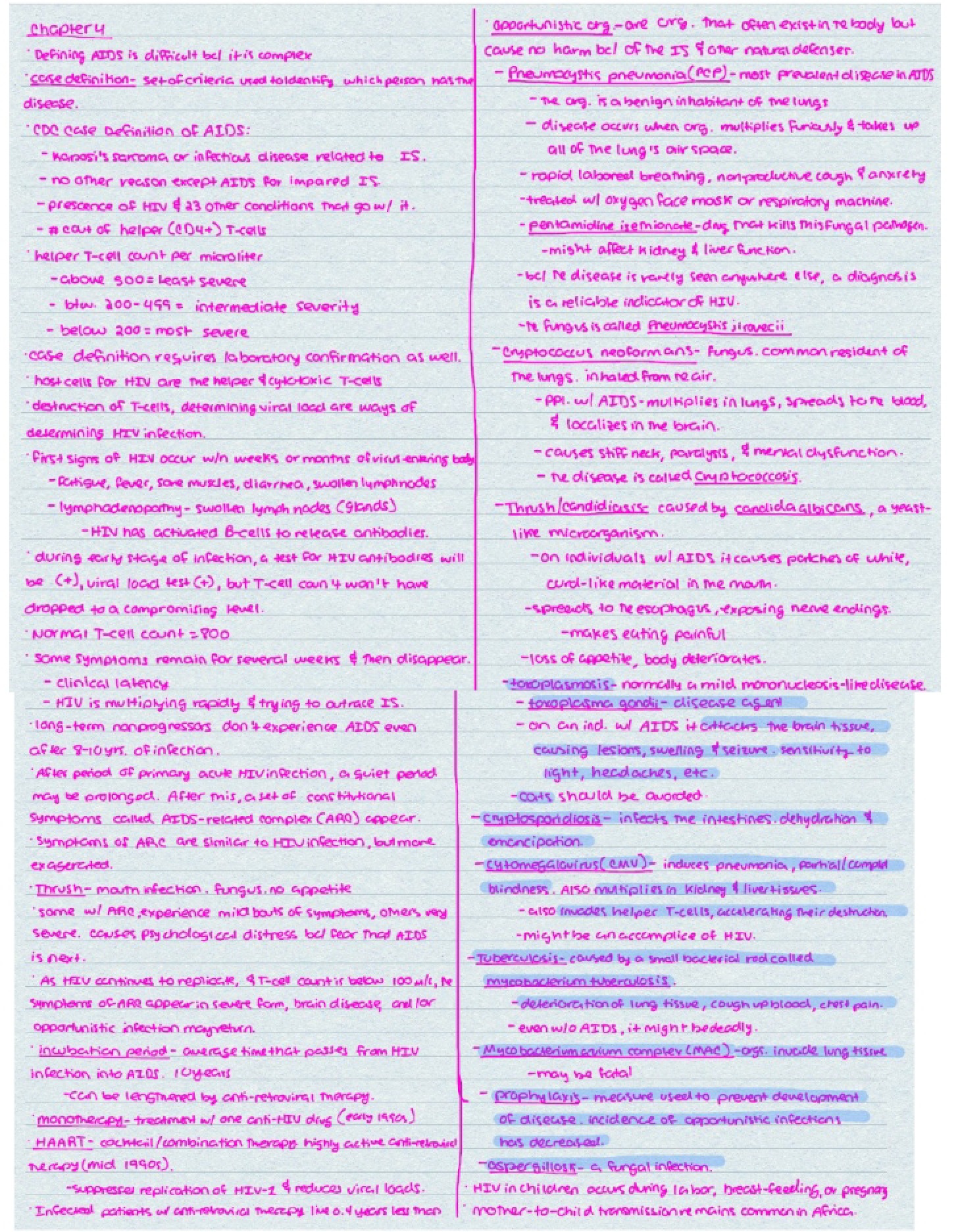 Recorded Subject Summaries