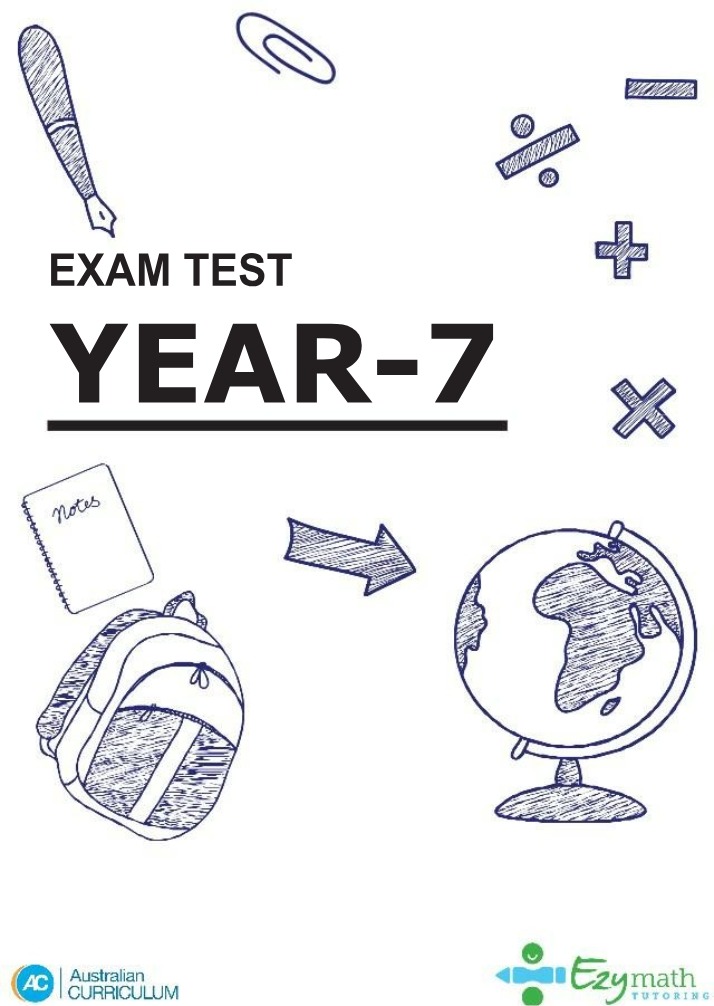 Year 7 Yearly Maths Test Questions