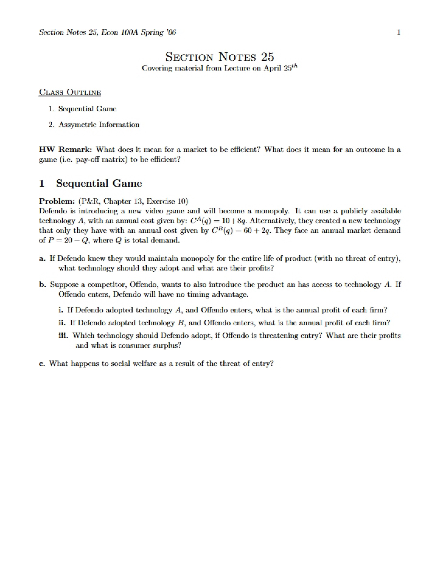Notes for Section Twenty-Five