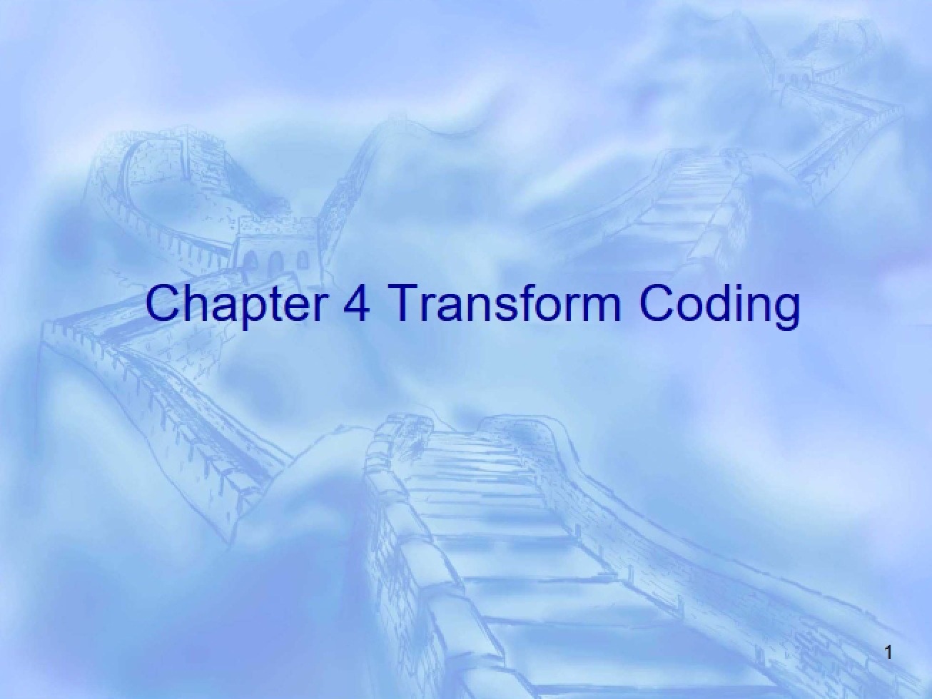 Coding by Transform