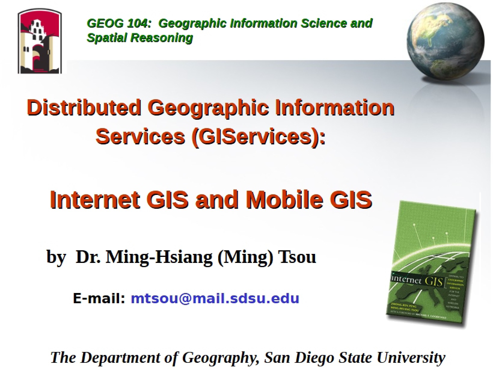 Geographic Information Services (Distributed)