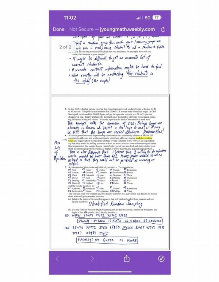 Exam on Stratified Random Sampling and Bias Surveys