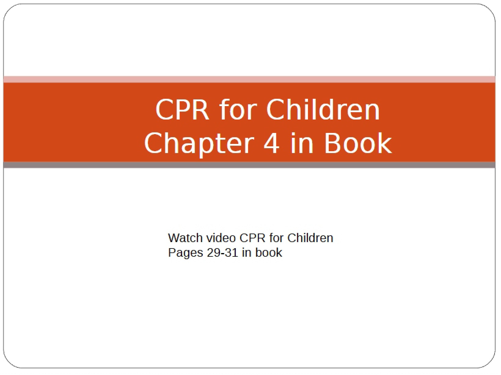 Children's BLS - Part 7