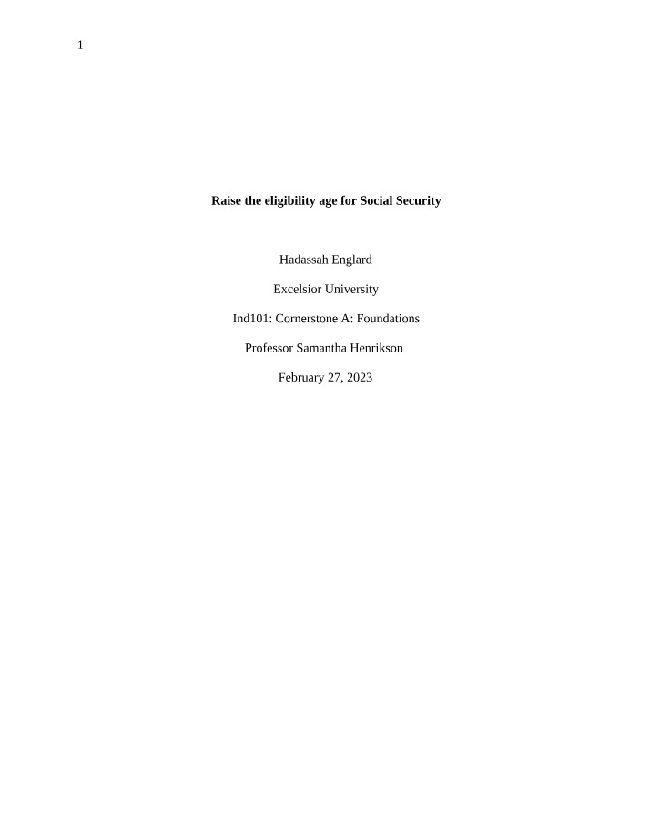 Final Paper Template - IND101