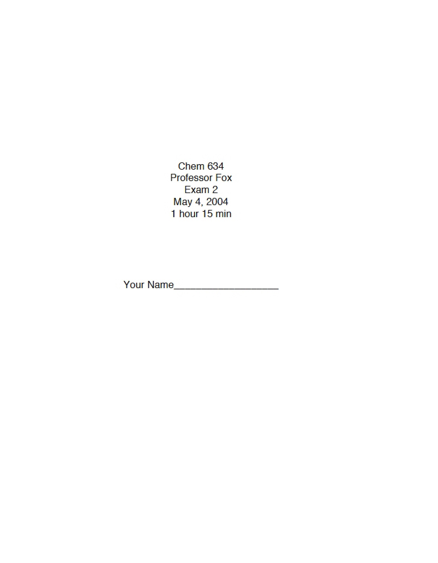 2nd Exam
