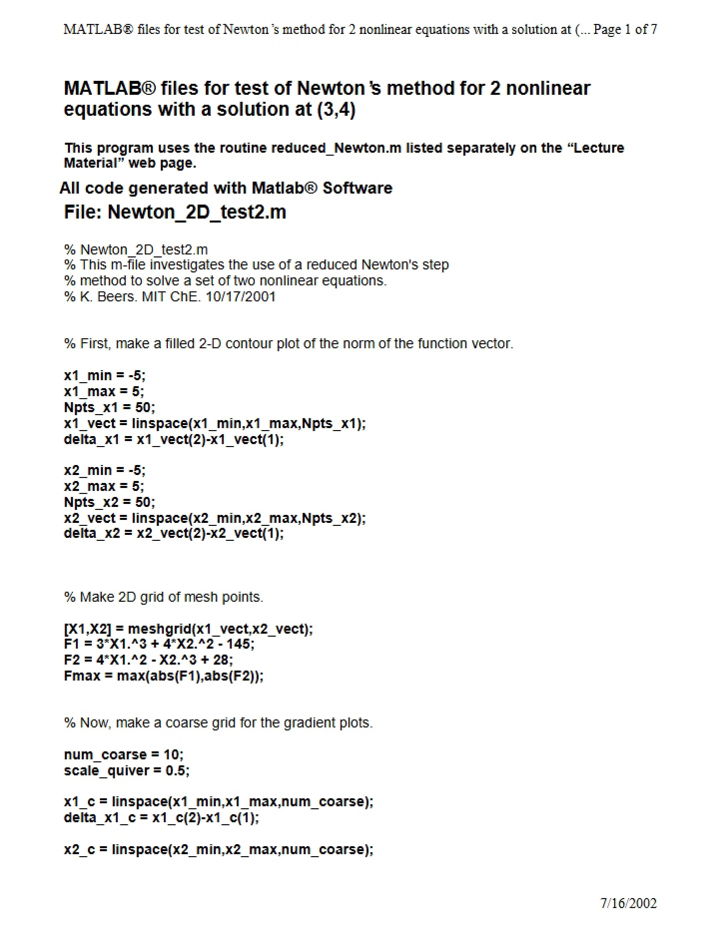 Course Notes