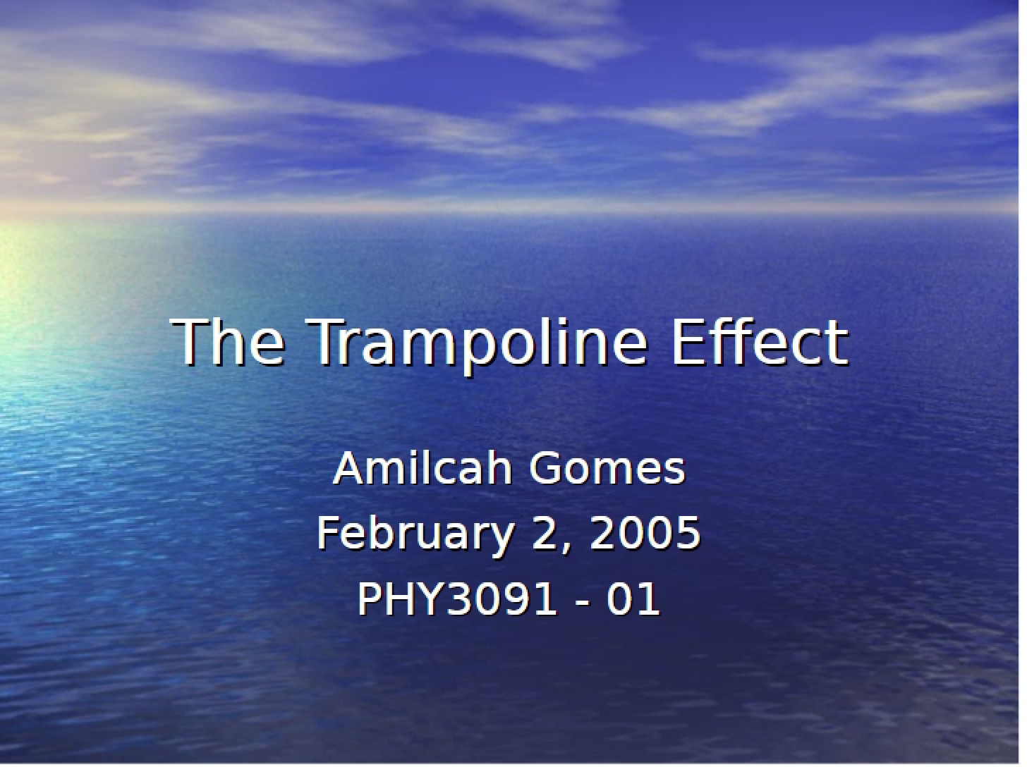 Trampoline Effect Analysis