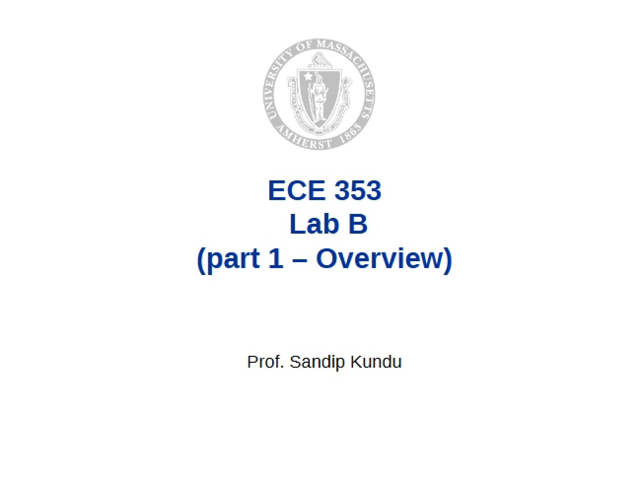 Course Overview