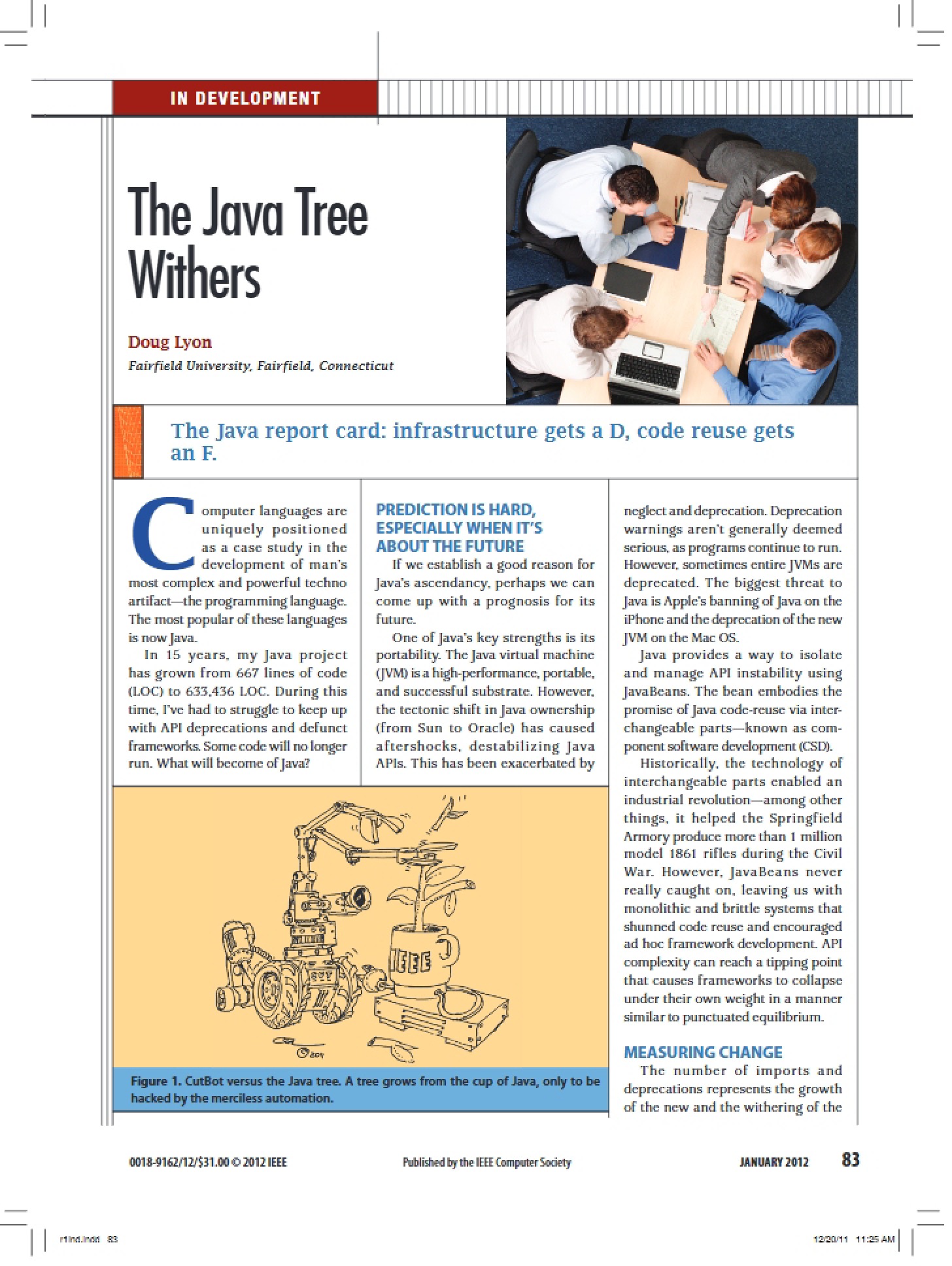 Withering of the Java Tree