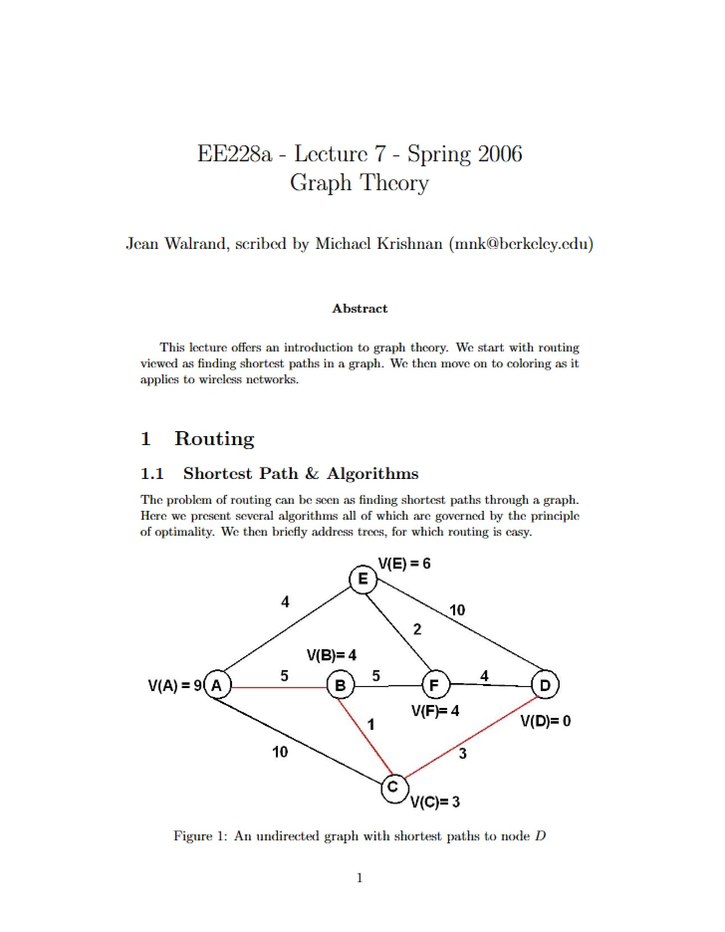 Theory of Graphs