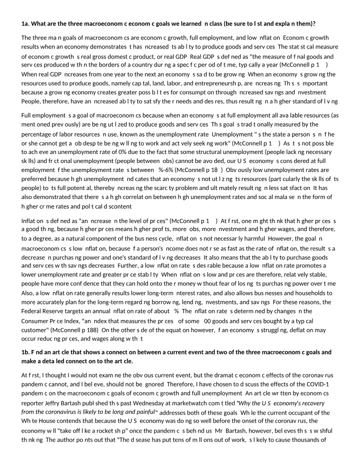 Post #1 - Final Discussion Board