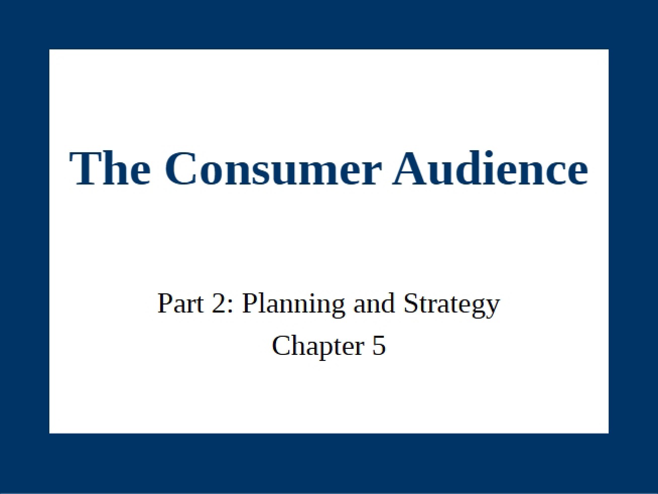 Consumer Audience in Advertising