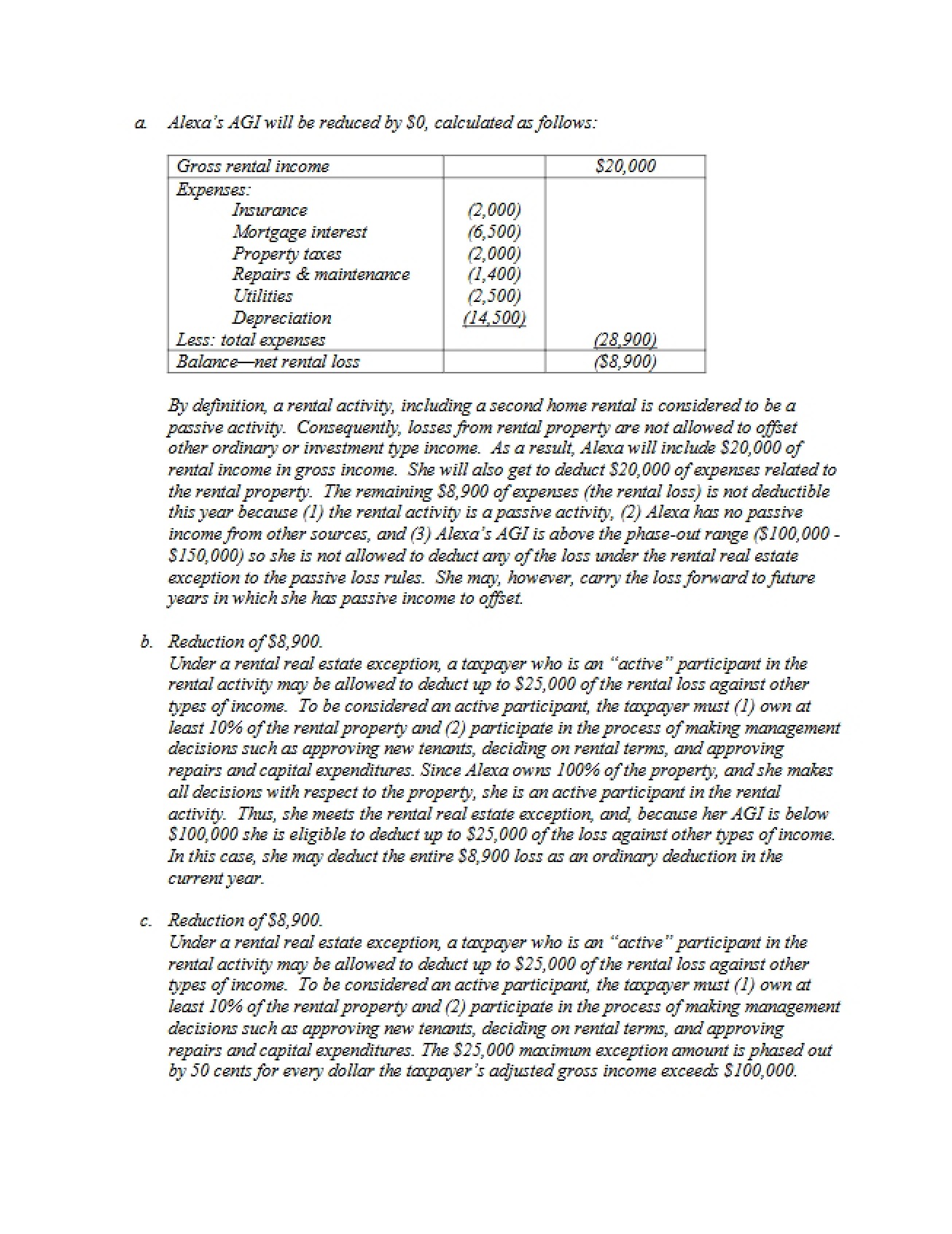 Taxation Course Notes