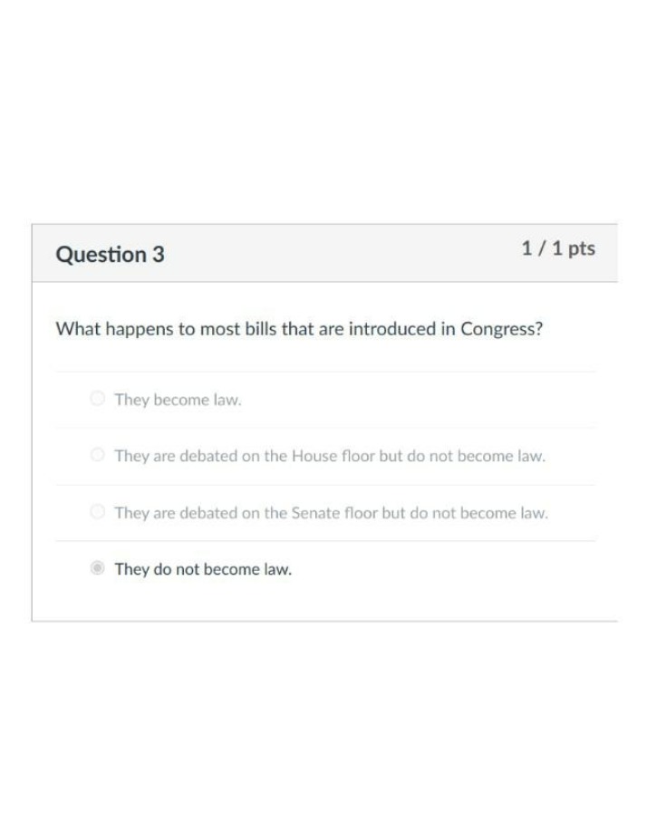 What Happens to Bills in Congress
